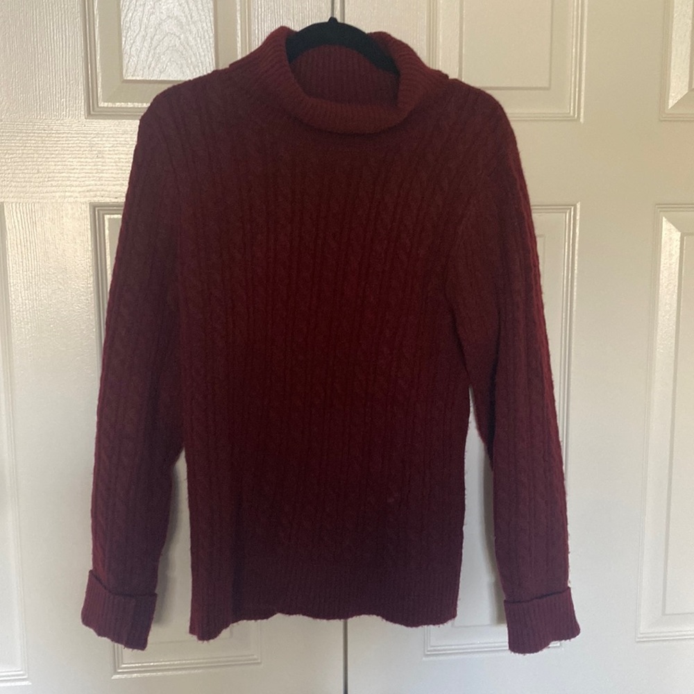 Burgundy sweater